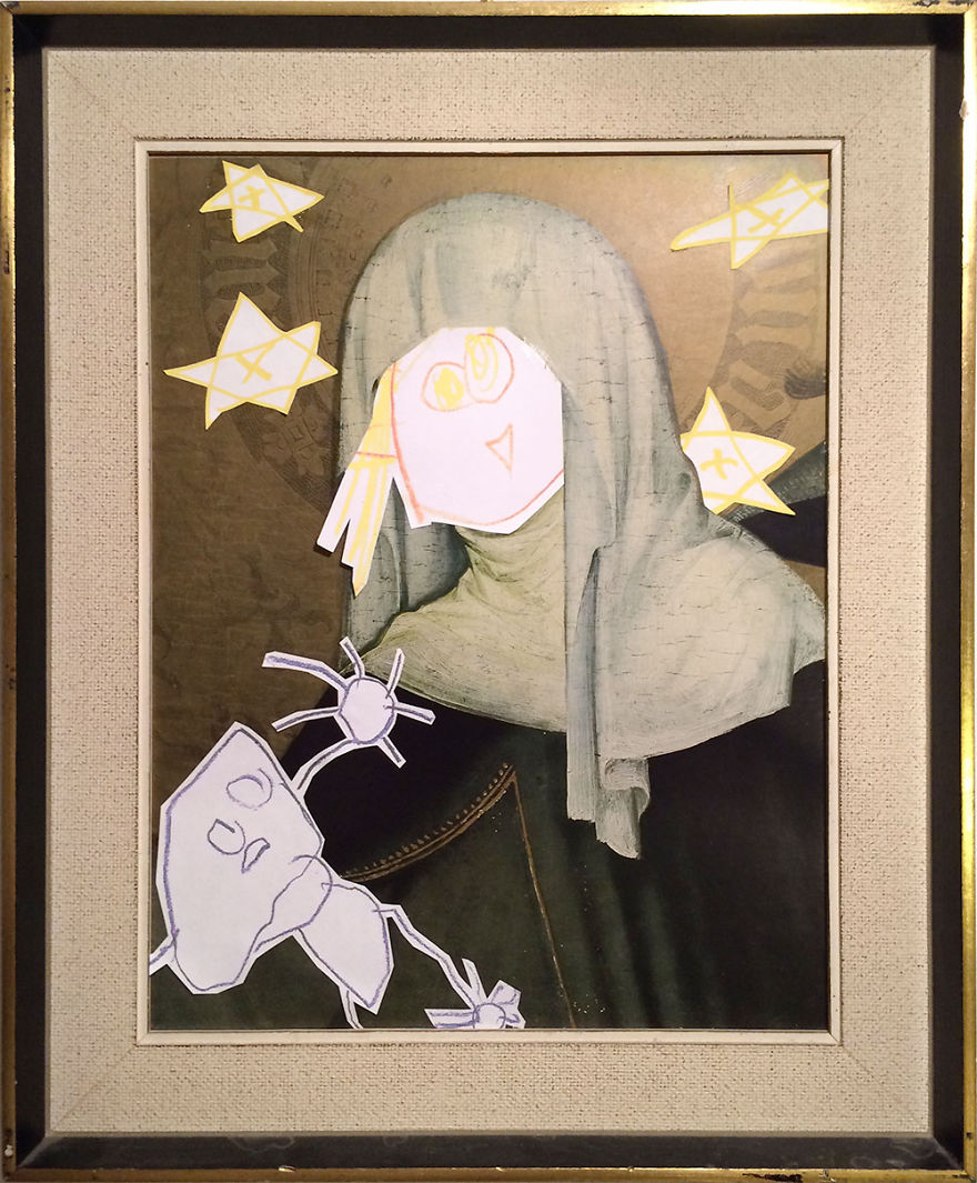 My Children Refreshed Old Paintings And Photos With Their Funny Illustrations