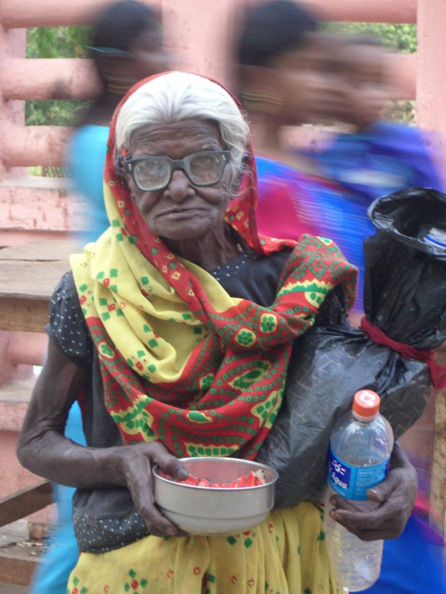 Begging For Alms, Bodh Gaya, India.