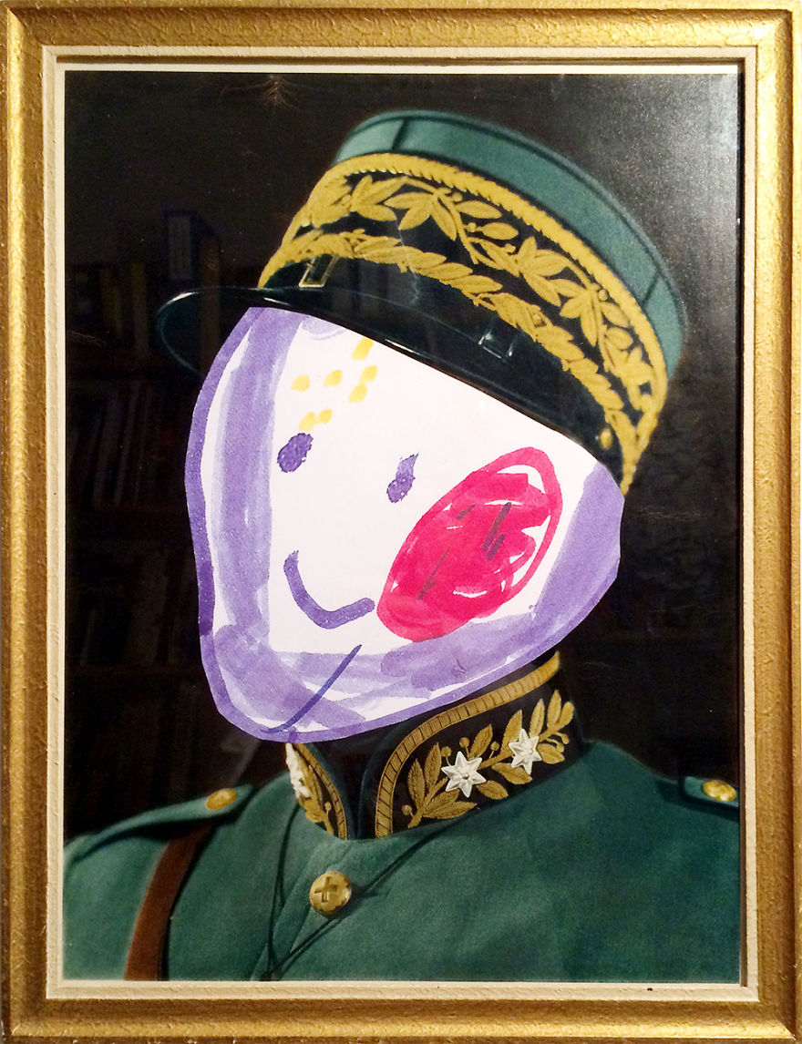 My Children Refreshed Old Paintings And Photos With Their Funny Illustrations