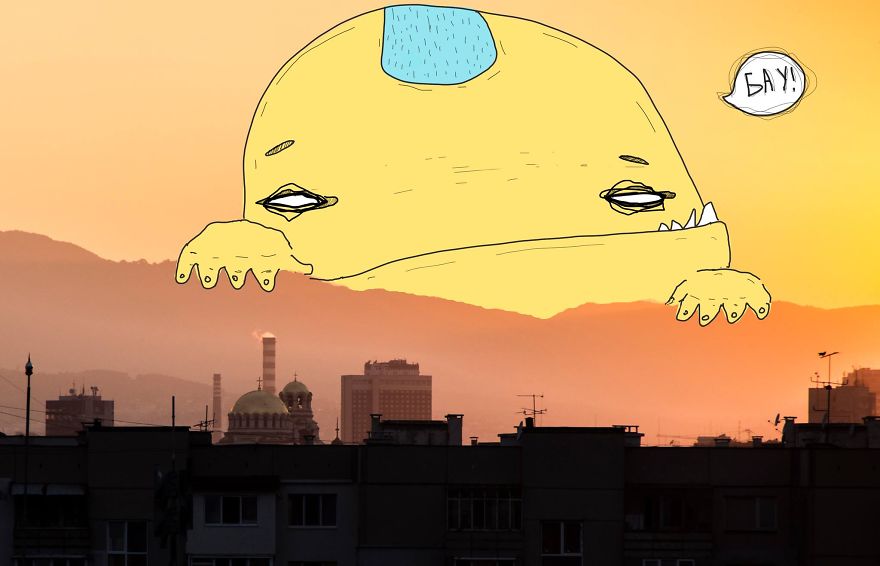 Lazy Monsters Take Over Sofia, Bulgaria Lazy Monsters Take Over Sofia, Bulgaria