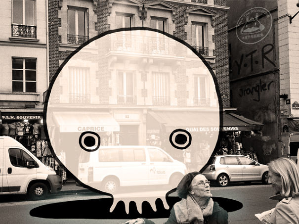 I Draw On Photos Of Paris To Show The Hidden Worlds Most Of Us Don't See