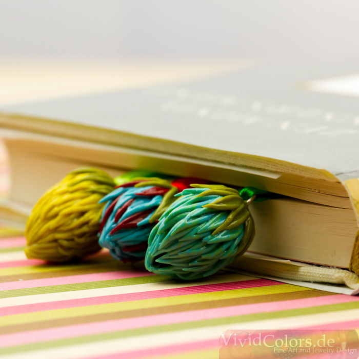 Sweet Berry Bookmark In Blue & Green