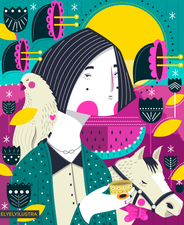 My Illustrations Full Of Flowers And Color