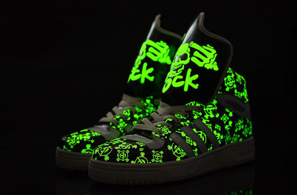 Adidas Big Tongue Glow In The Dark Shoes