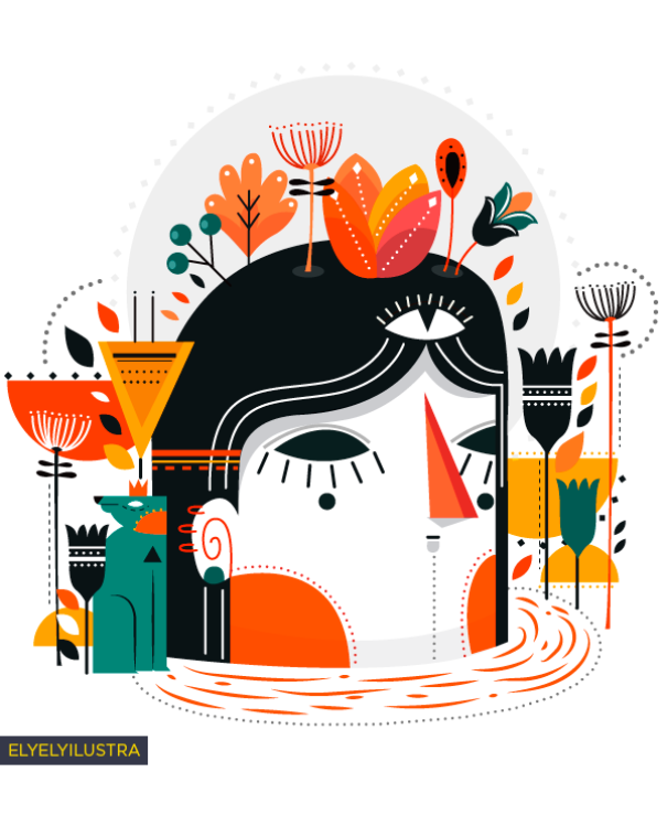 My Illustrations Full Of Flowers And Color