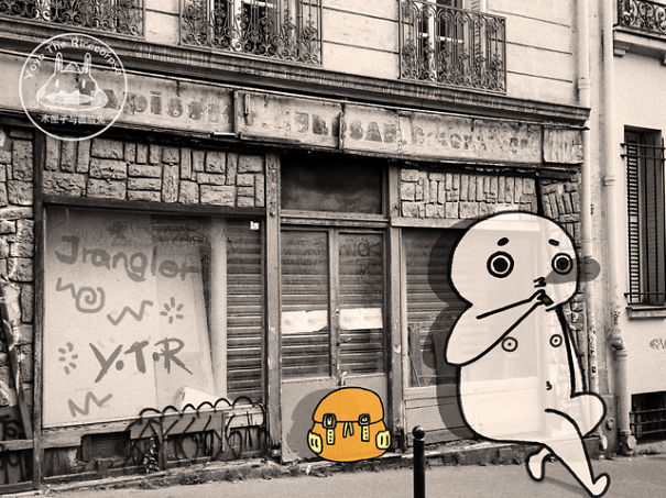 I Draw On Photos Of Paris To Show The Hidden Worlds Most Of Us Don't See I Draw On Photos Of Paris To Show The Hidden Worlds Most Of Us Don't See