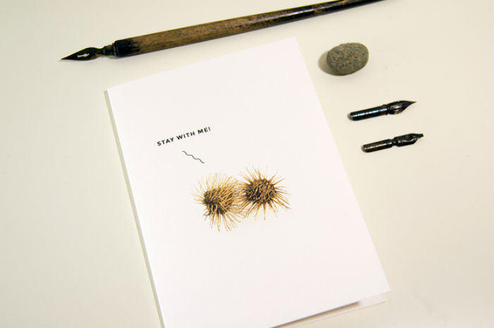 Greeting Card "stay With Me" For Valentine's Day