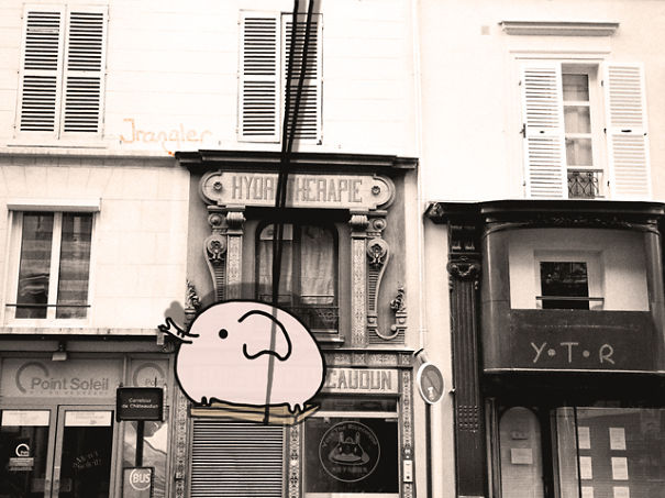 I Draw On Photos Of Paris To Show The Hidden Worlds Most Of Us Don't See