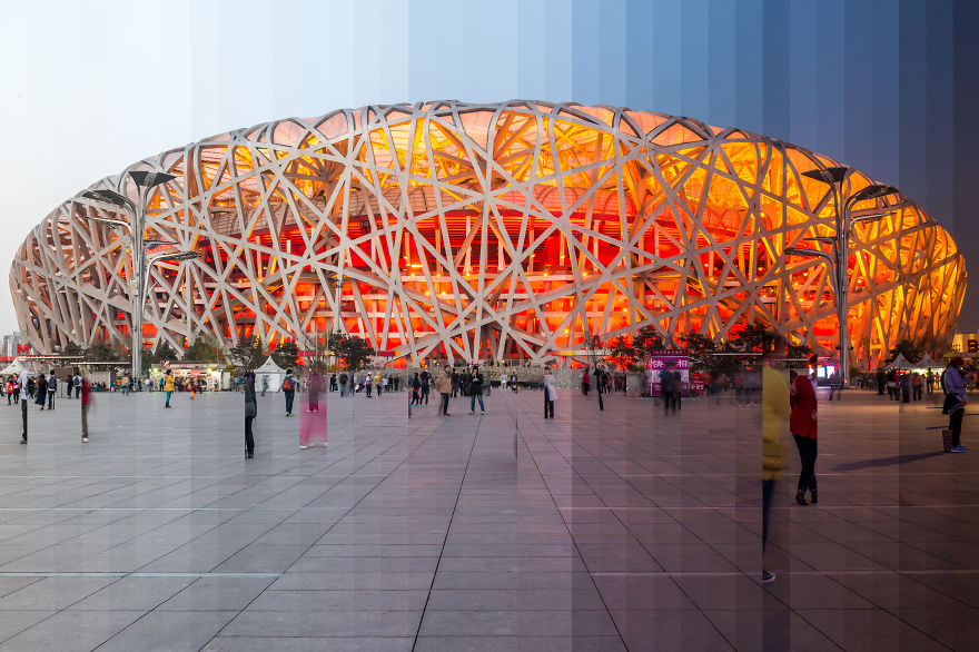 Time Sliced: I Photograph Iconic Buildings From Day To Night And Combine Them In One Picture