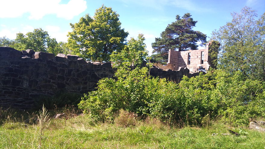 Forest Castel In West, Sweden
