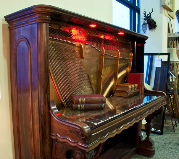 Piano To Office Desk Re-purpose By Sustain-art