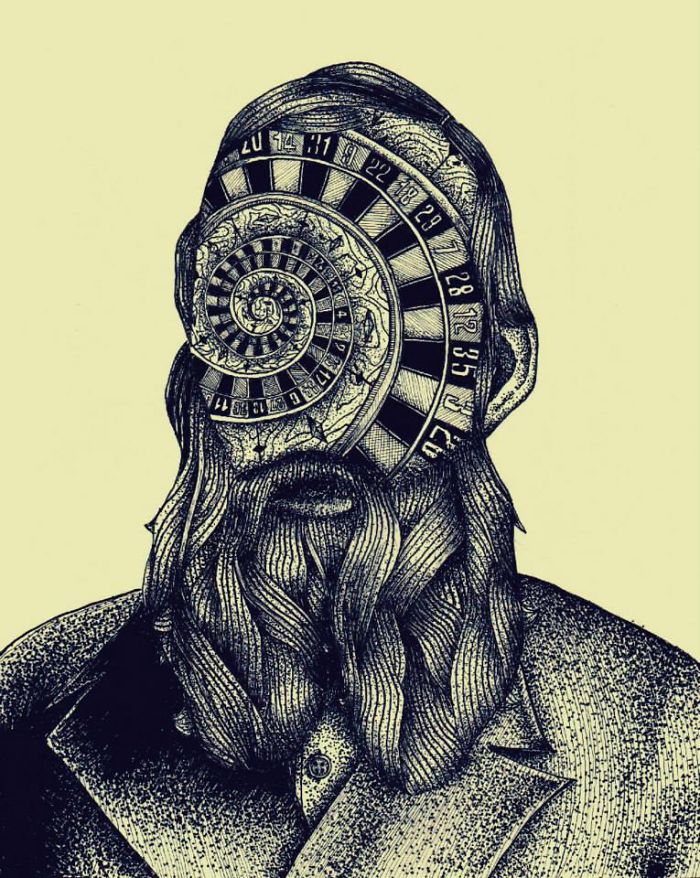 I Combine Authors And Their Novels Into One Painting