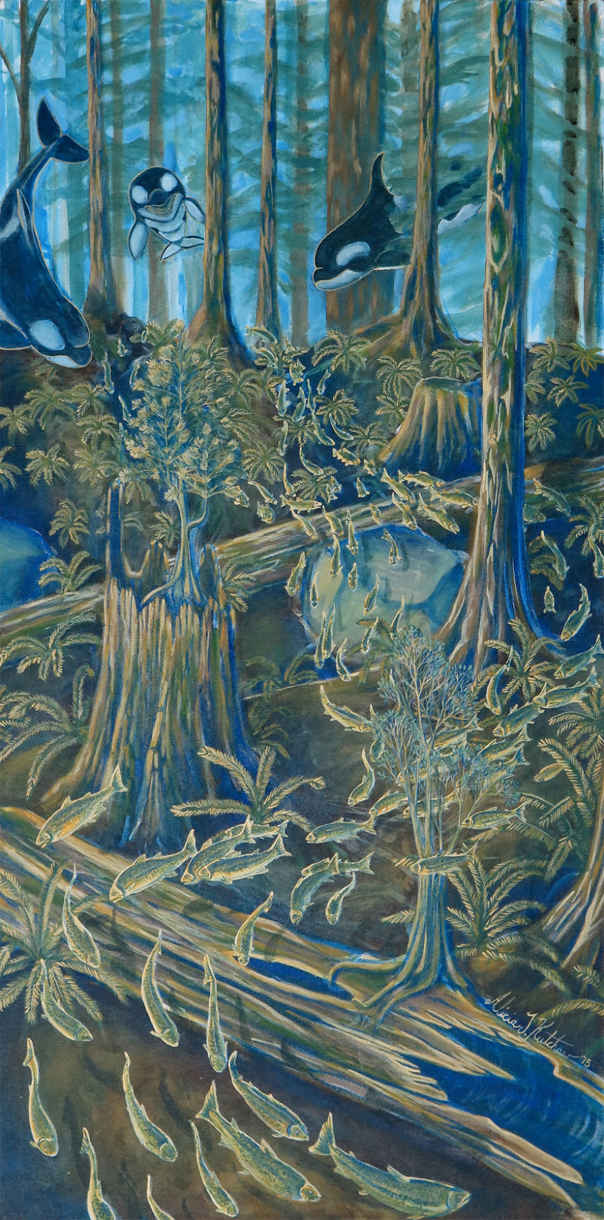 Terrestrial Whales: My Series Of Surreal Whale Paintings