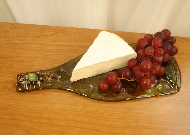 Flattened Wine Bottle Serving Tray