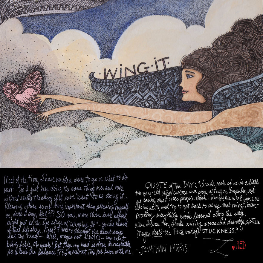 As A Healing Therapy I Drew One Angel A Day For A Month As A Healing Therapy I Drew One Angel A Day For A Month