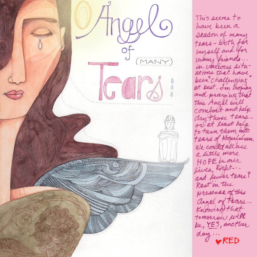 As A Healing Therapy I Drew One Angel A Day For A Month As A Healing Therapy I Drew One Angel A Day For A Month