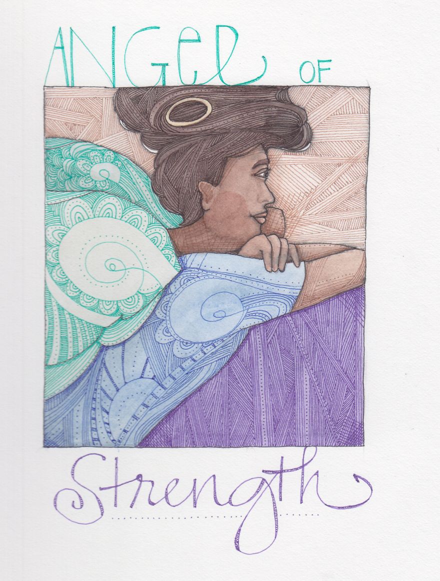 As A Healing Therapy I Drew One Angel A Day For A Month As A Healing Therapy I Drew One Angel A Day For A Month