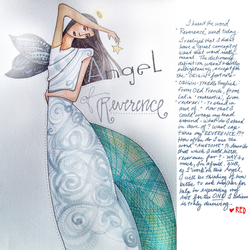 As A Healing Therapy I Drew One Angel A Day For A Month As A Healing Therapy I Drew One Angel A Day For A Month