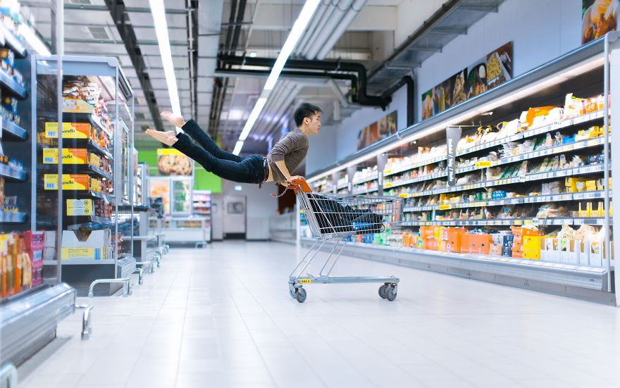 I Photograph Myself While Dancing And Floating In The Air