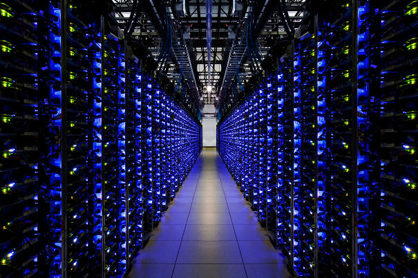 Data Centers Are Always Really Tidy. Google Data Center, Douglas County, Ga, Usa