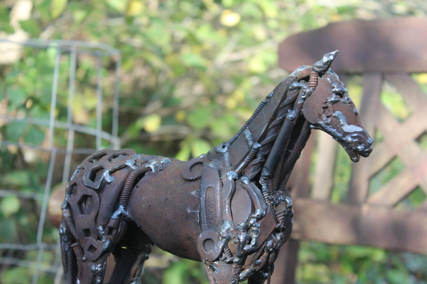 Scrap Metal Horse