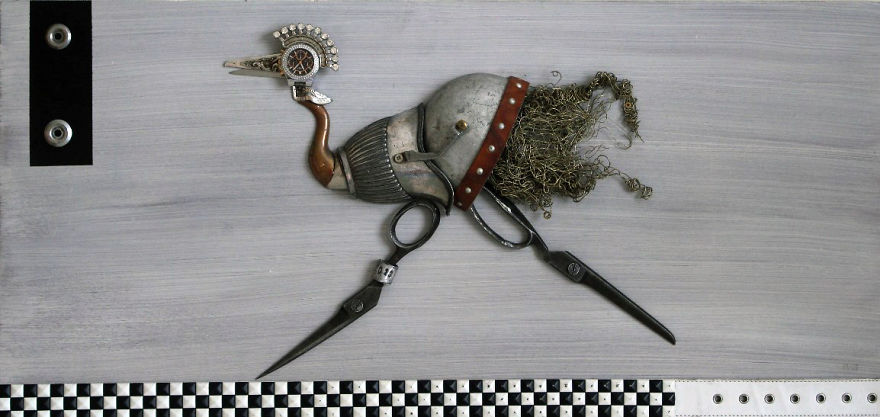 Lithuanian Artist Creates Steampunk Assemblages From Various Metal Parts