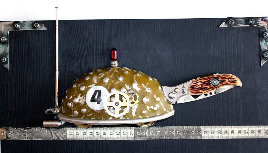 Lithuanian Artist Creates Steampunk Assemblages From Various Metal Parts