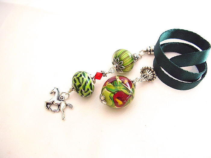 Handmade Bookmark From Handmade Lampwork Beads