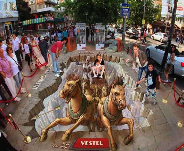 Anamorphic Pavement Art ♥