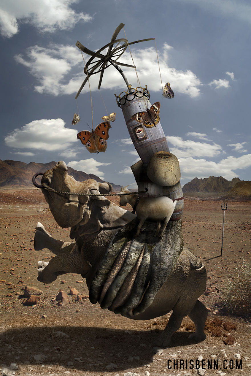 I Turn Photos From My Trips To Zoos Into Surreal Worlds