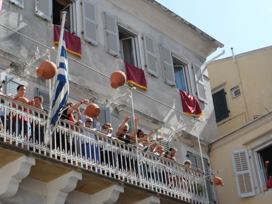Pot Throwing Ceremony - Corfu, Greece