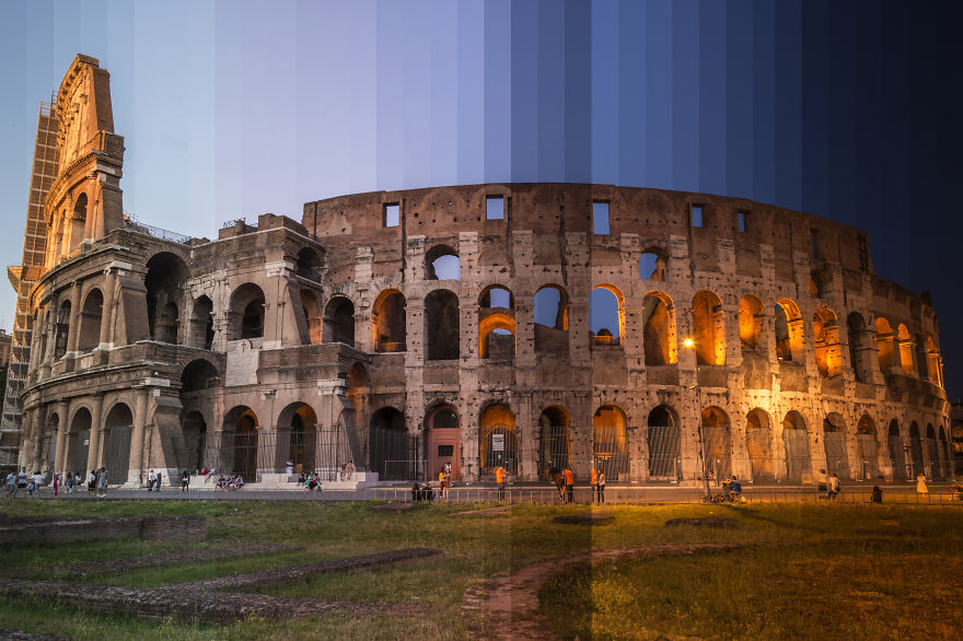 Time Sliced: I Photograph Iconic Buildings From Day To Night And Combine Them In One Picture Time Sliced: I Photograph Iconic Buildings From Day To Night And Combine Them In One Picture
