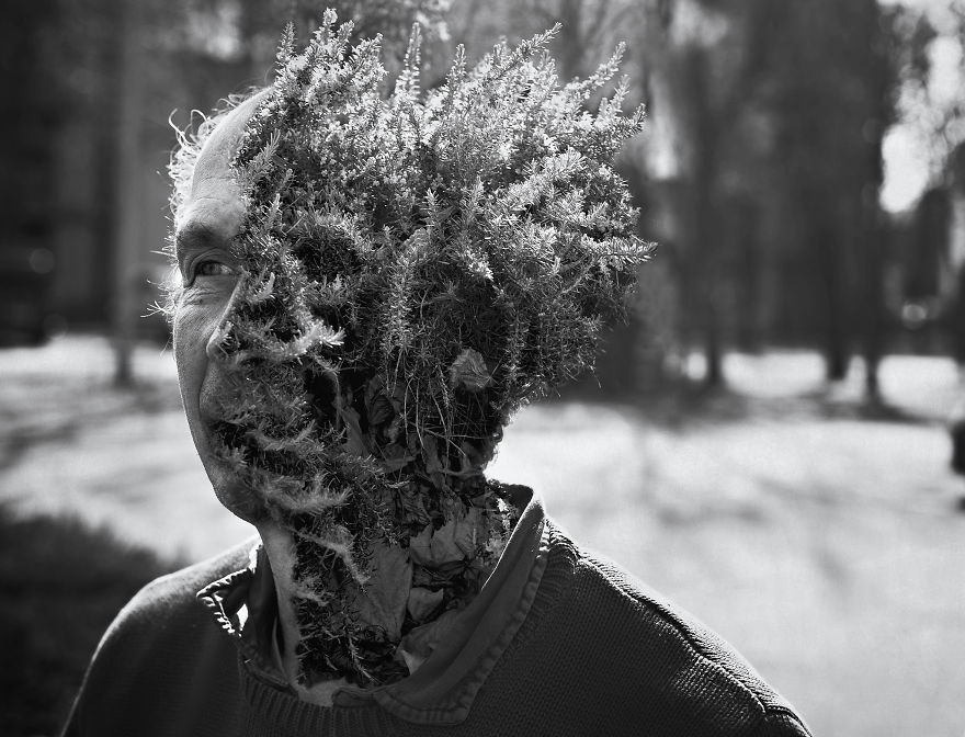Treebeard: Portraits Of My Friends With Plants Growing From Their Heads