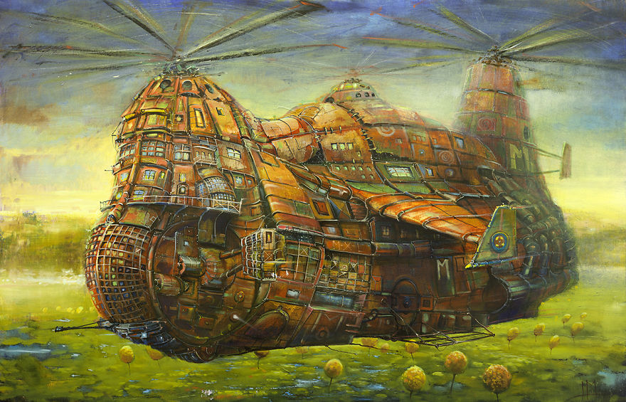 Otherworldly Vehicles In Oil Paintings By Lithuanian Artist Modestas Malinauskas Otherworldly Vehicles In Oil Paintings By Lithuanian Artist Modestas Malinauskas