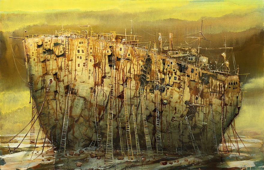 Otherworldly Vehicles In Oil Paintings By Lithuanian Artist Modestas Malinauskas Otherworldly Vehicles In Oil Paintings By Lithuanian Artist Modestas Malinauskas