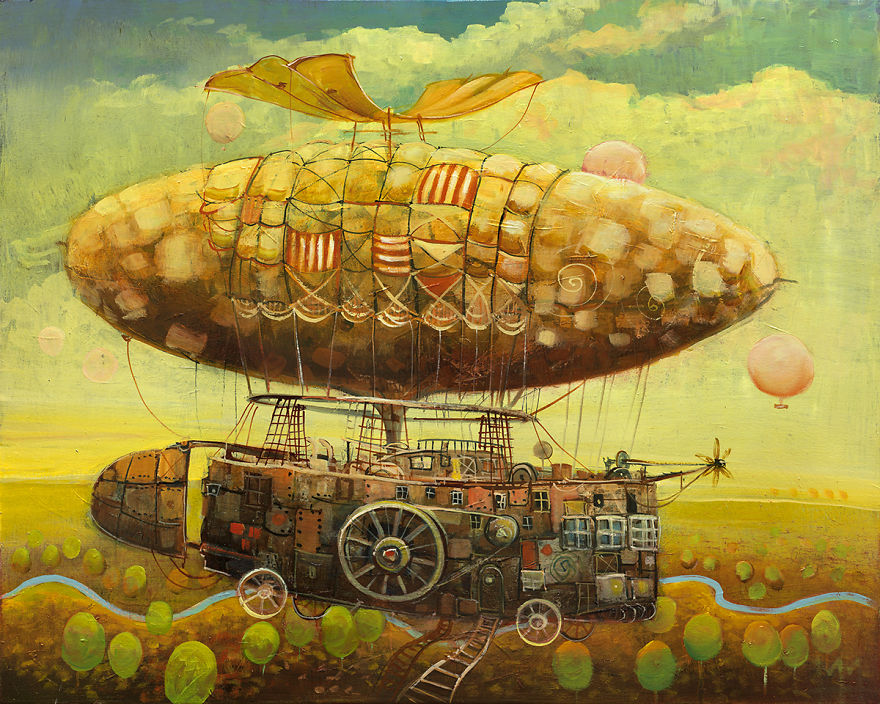 Otherworldly Vehicles In Oil Paintings By Lithuanian Artist Modestas Malinauskas Otherworldly Vehicles In Oil Paintings By Lithuanian Artist Modestas Malinauskas
