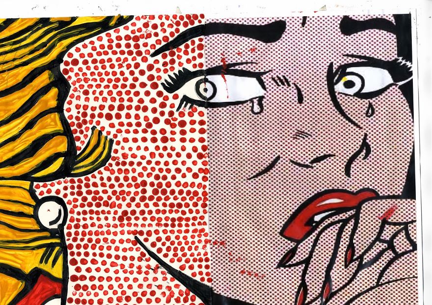 Tears... And Red Dots.