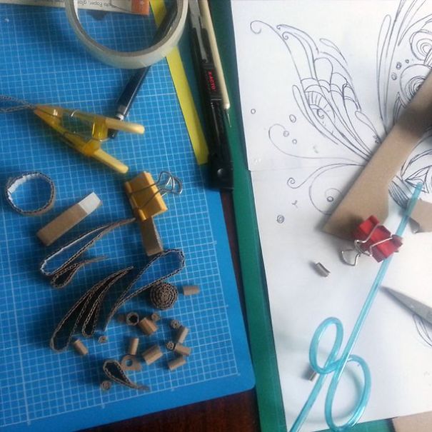 Yulia Brodskaya Turned Our Pizza Box Into A Beautiful Work Of Art Yulia Brodskaya Turned Our Pizza Box Into A Beautiful Work Of Art