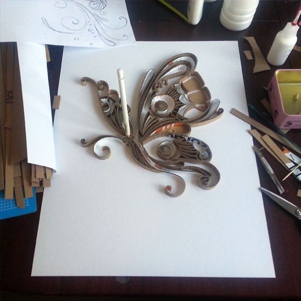 Yulia Brodskaya Turned Our Pizza Box Into A Beautiful Work Of Art