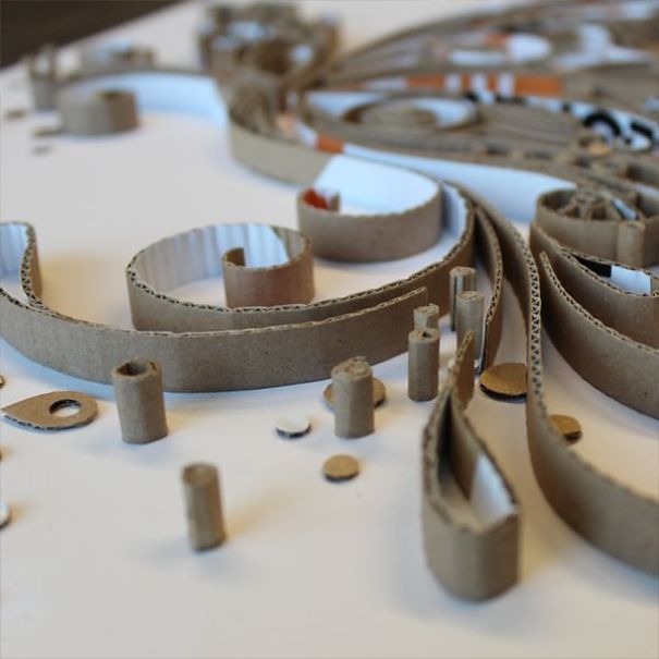 Yulia Brodskaya Turned Our Pizza Box Into A Beautiful Work Of Art Yulia Brodskaya Turned Our Pizza Box Into A Beautiful Work Of Art