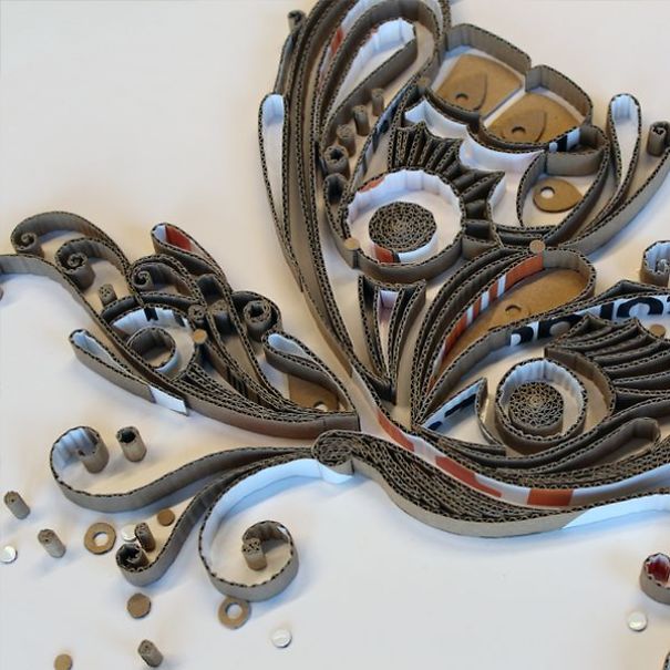 Yulia Brodskaya Turned Our Pizza Box Into A Beautiful Work Of Art Yulia Brodskaya Turned Our Pizza Box Into A Beautiful Work Of Art