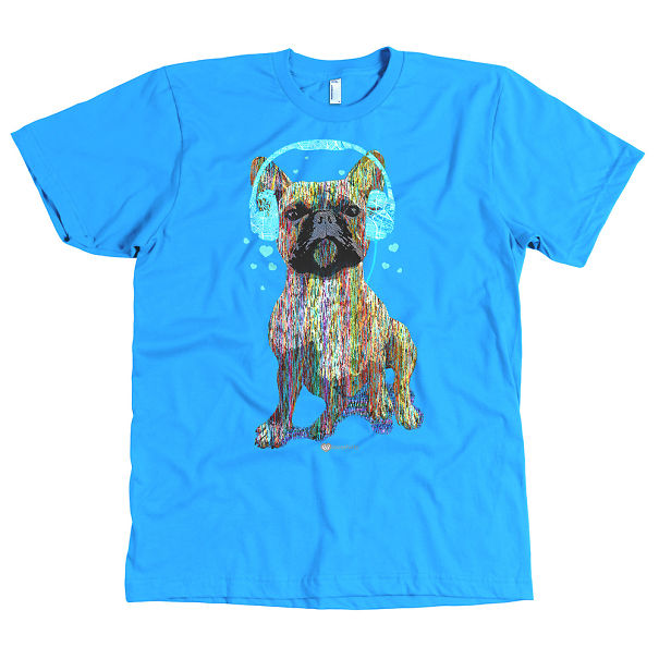 Bulldog With Headphones