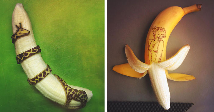 Artist Transforms Bananas Into Works Of Art