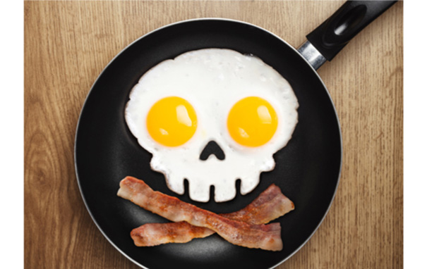 Funny Side Up Skull Egg Ring