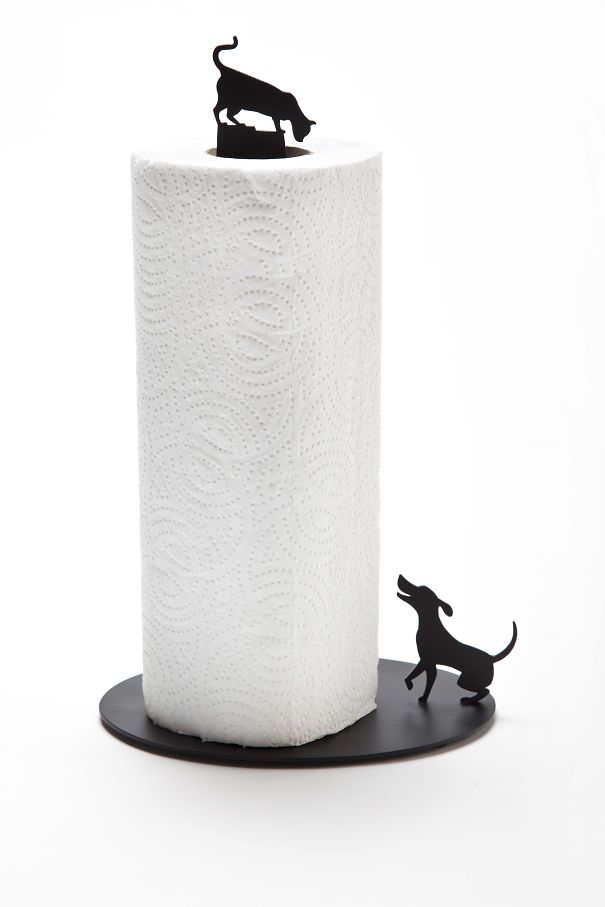 Cat Vs. Dog Kitchen Towel Holder