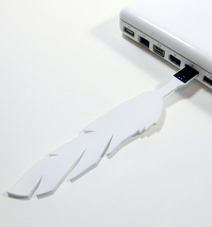 Feather USB Bookmark