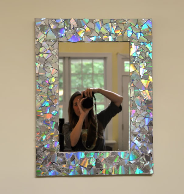 Old Cd Mirror Frame