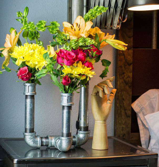 Pipes Turned Into A Futuristic Vase