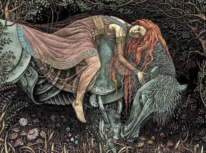 My Gel Pen Drawings Inspired By Literature, Legends And Fairy Tales