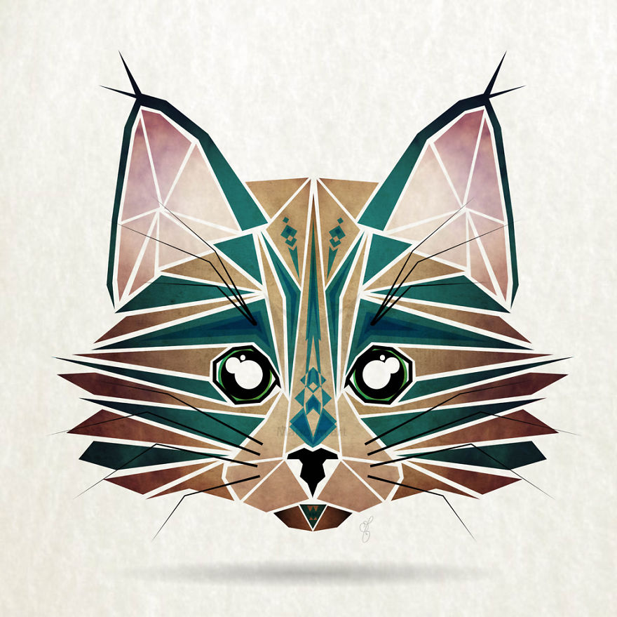 Inspired By Tangram, I Started Creating Geometric Illustrations Of Animals Inspired By Tangram, I Started Creating Geometric Illustrations Of Animals